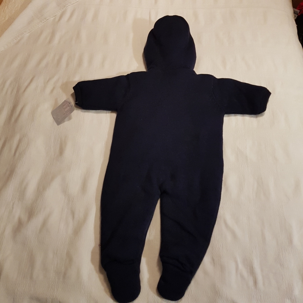 Absorba 9 months bunting knit snowsuit - Picture 6 of 7